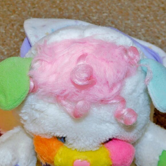 Vintage 1986 Mattel Popples TCFC 11" Baby Bibsy Popple Plush Doll - Picture 7 of 13